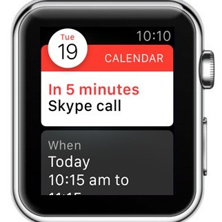 Apple Watch Calendar