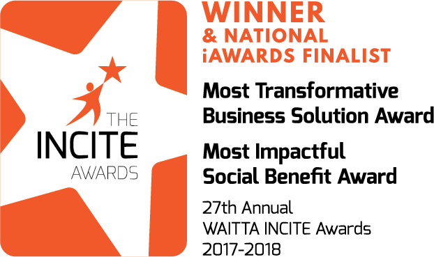 WAITTA Incite Awards Winner Most Transformative Business Solution and Most Impactful Social Benefit