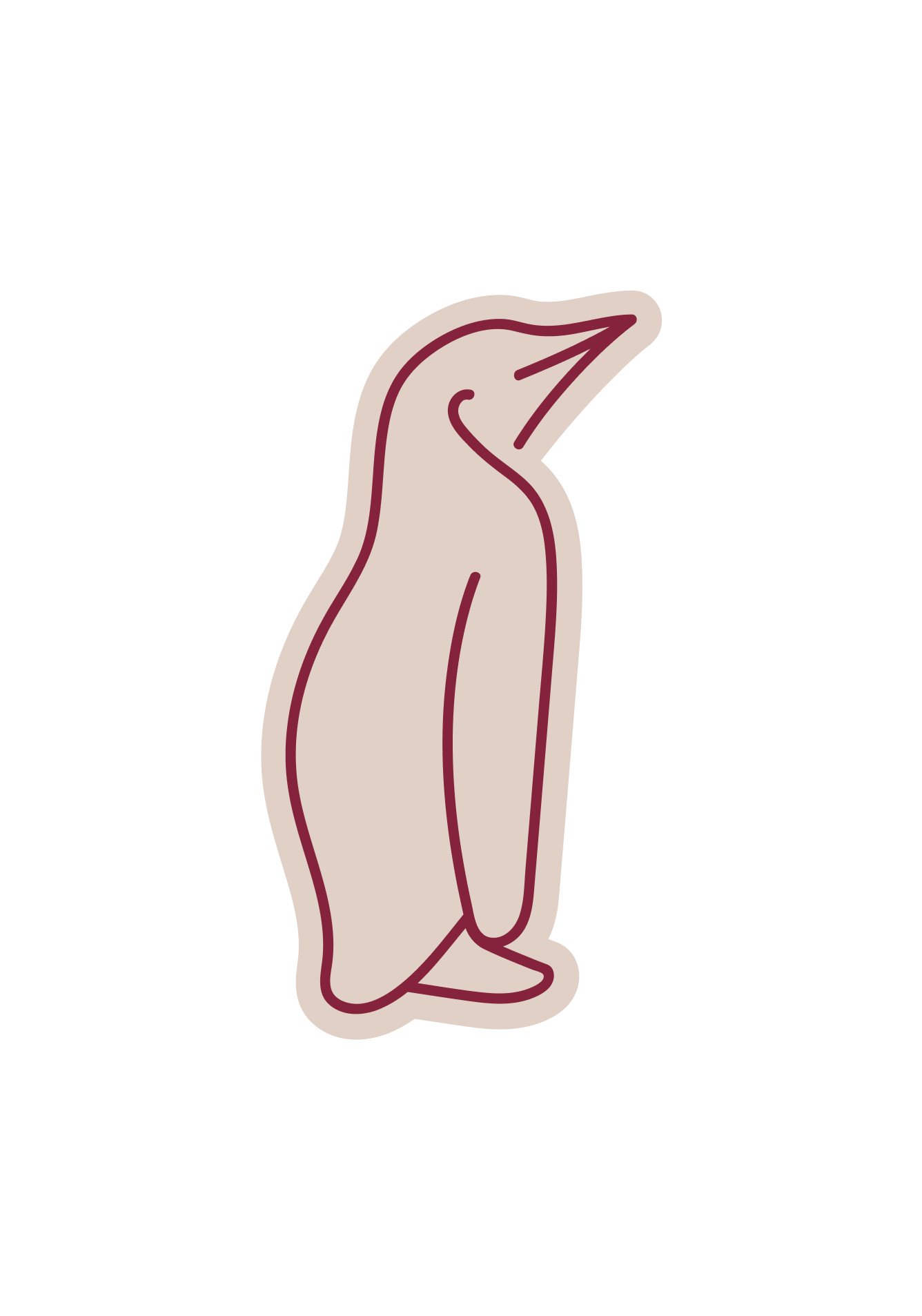 Cartoon Penguin Standing